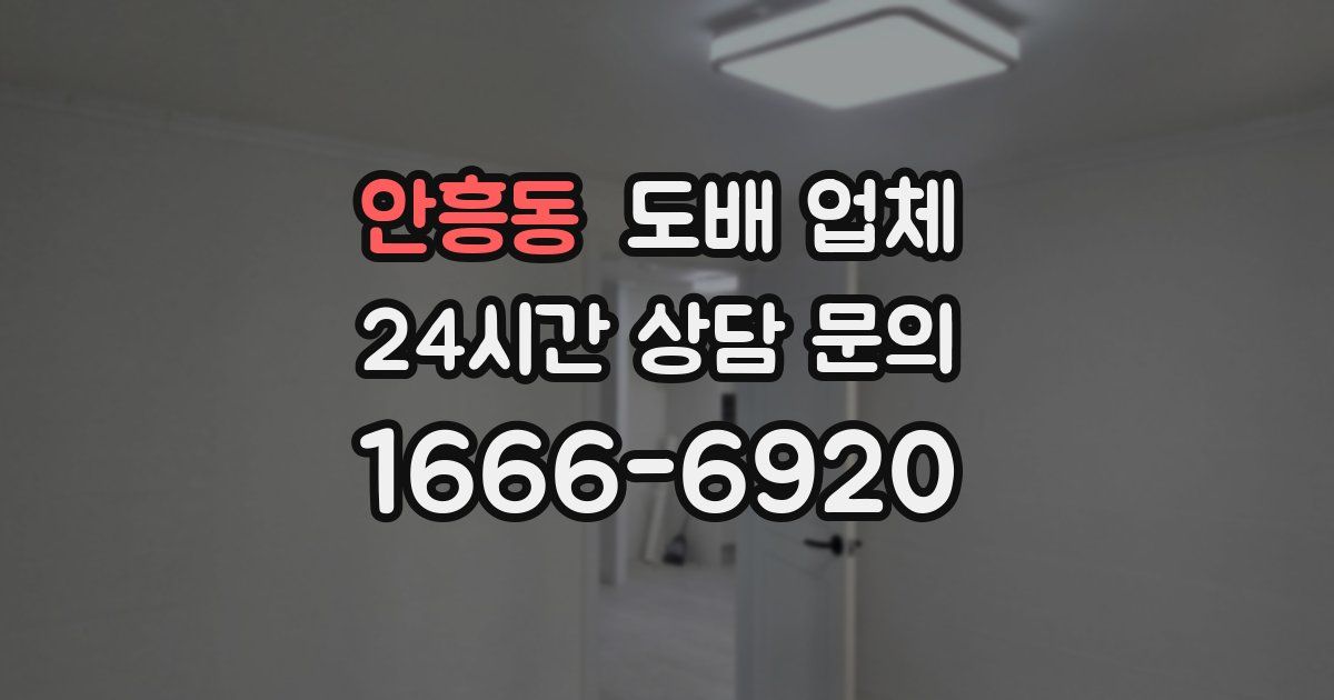 안흥동 도배 업체