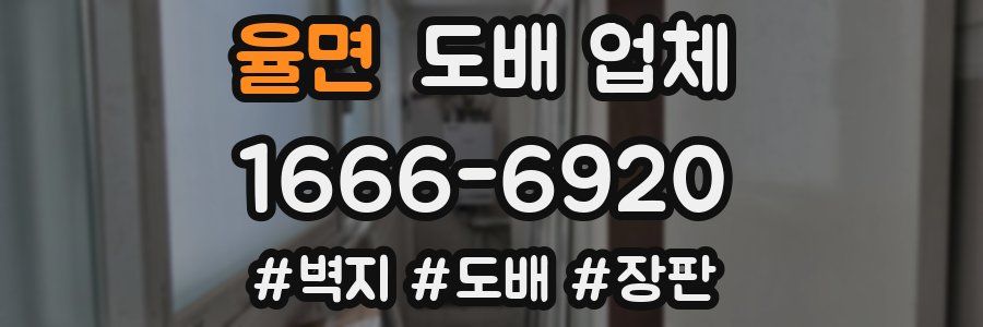 율면 도배 업체