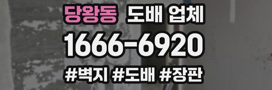 당왕동 도배 업체