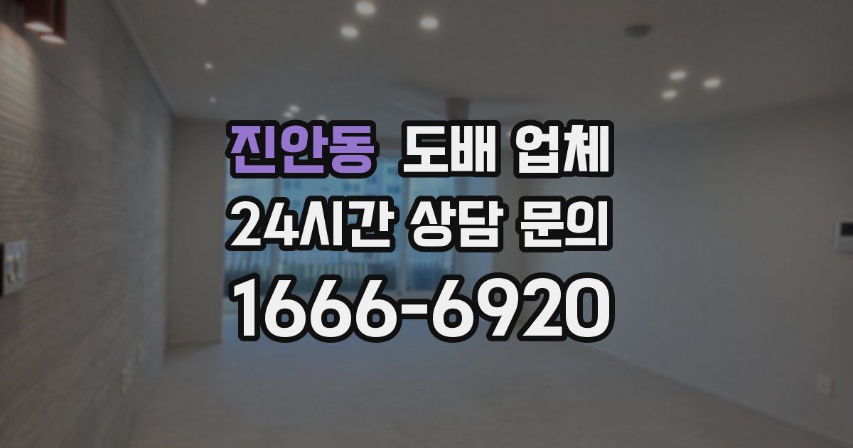 진안동 도배 업체
