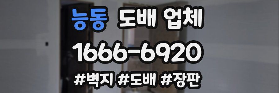 능동 도배 업체