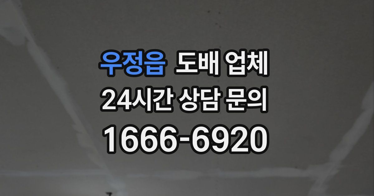 우정읍 도배 업체