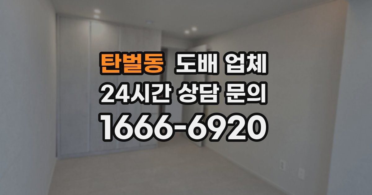 탄벌동 도배 업체