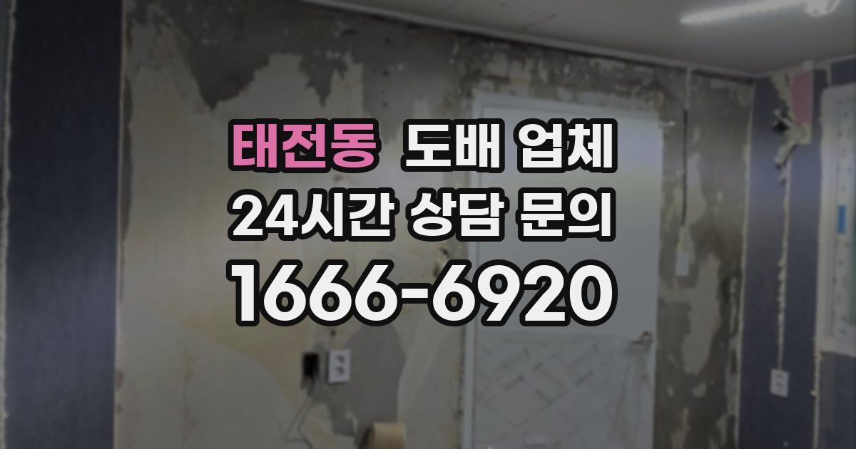 태전동 도배 업체