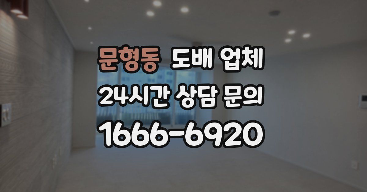 문형동 도배 업체
