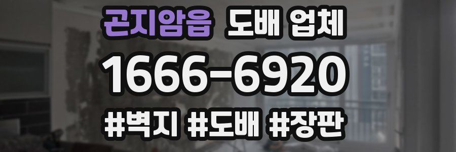곤지암읍 도배 업체