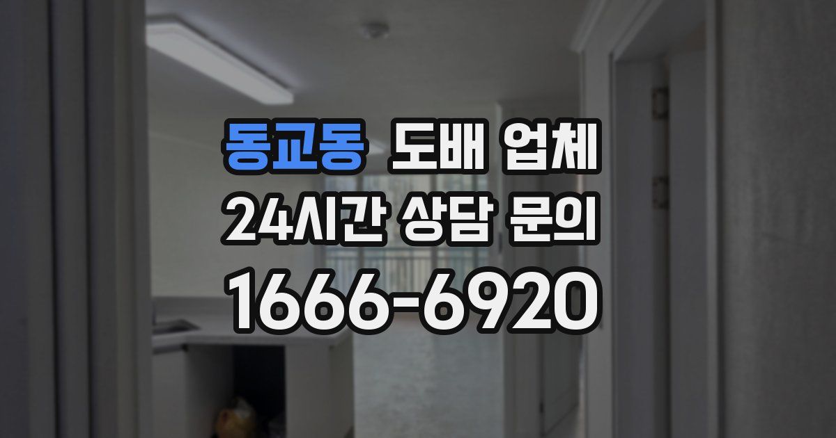 동교동 도배 업체