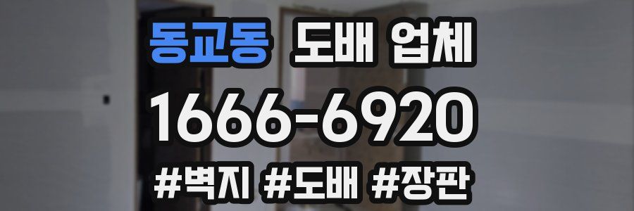 동교동 도배 업체