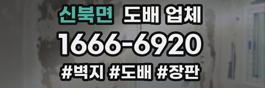 신북면 도배 업체
