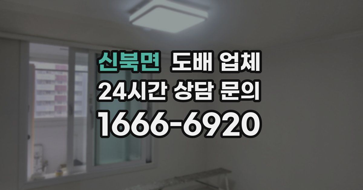 신북면 도배 업체