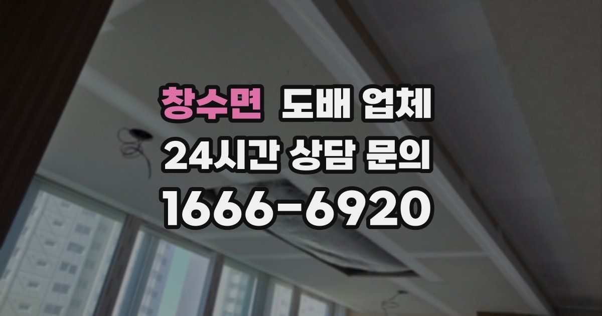 창수면 도배 업체
