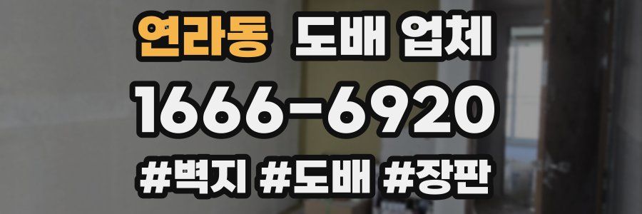 연라동 도배 업체