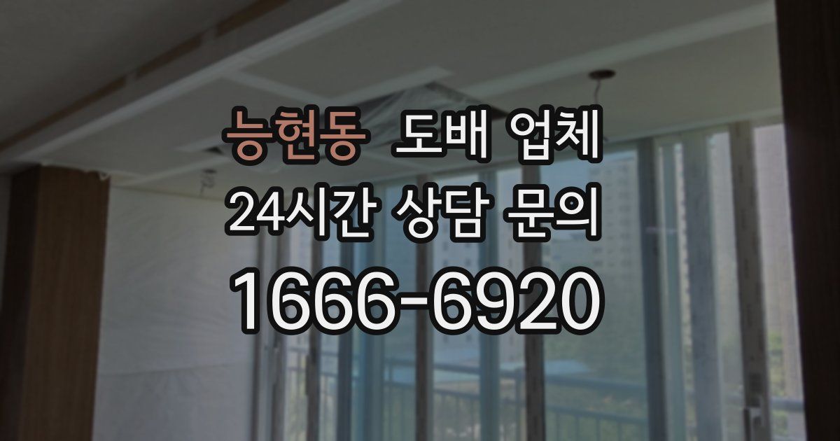 능현동 도배 업체