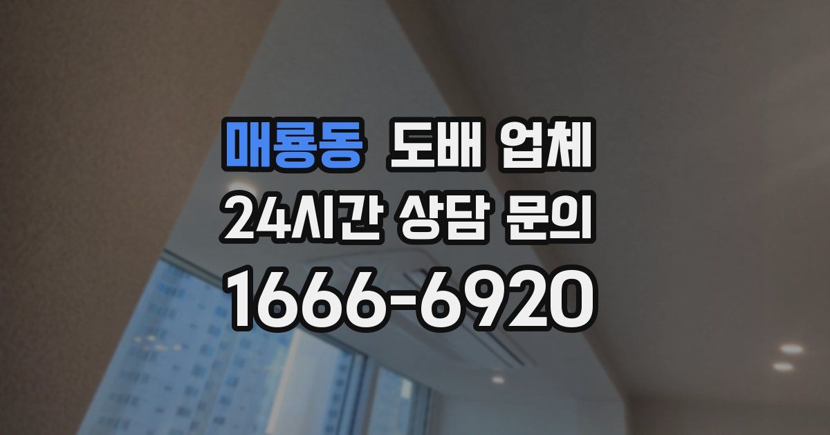 매룡동 도배 업체