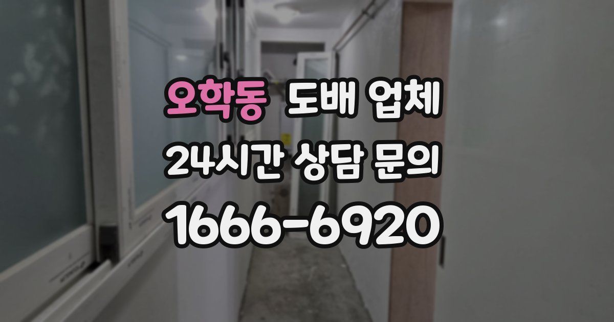 오학동 도배 업체