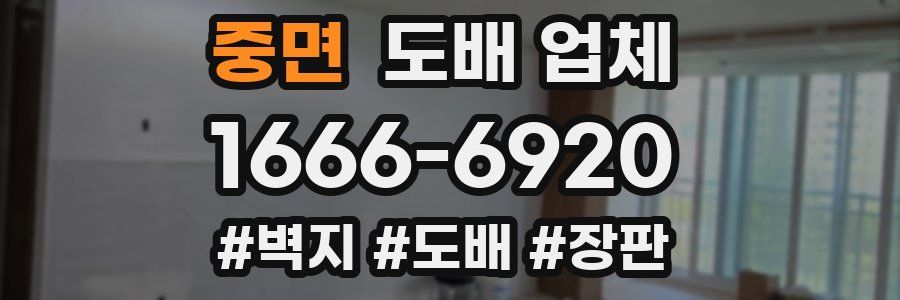중면 도배 업체