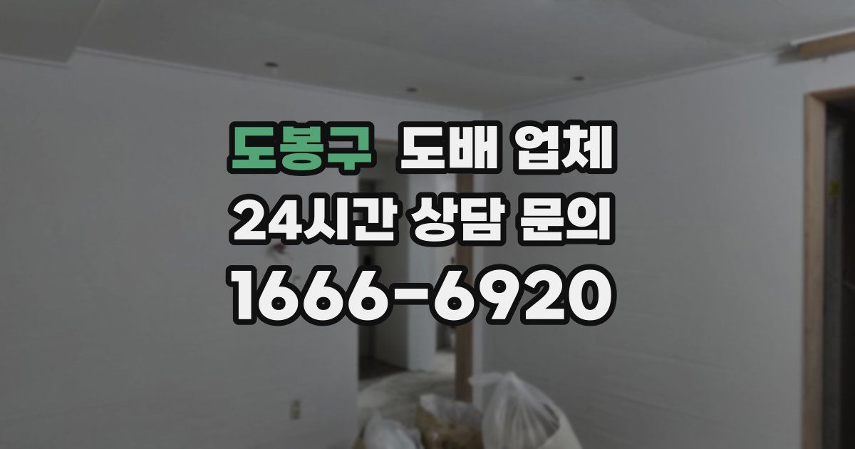 도봉구 도배 업체