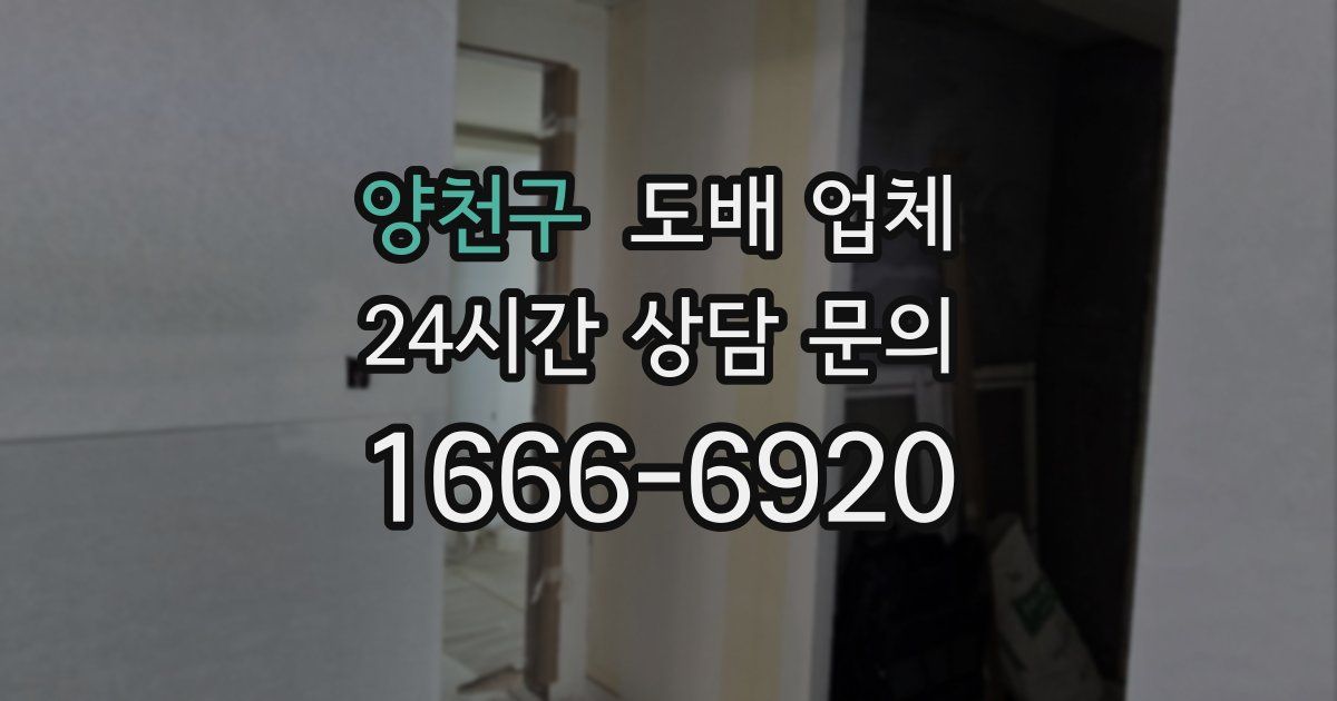 양천구 도배 업체