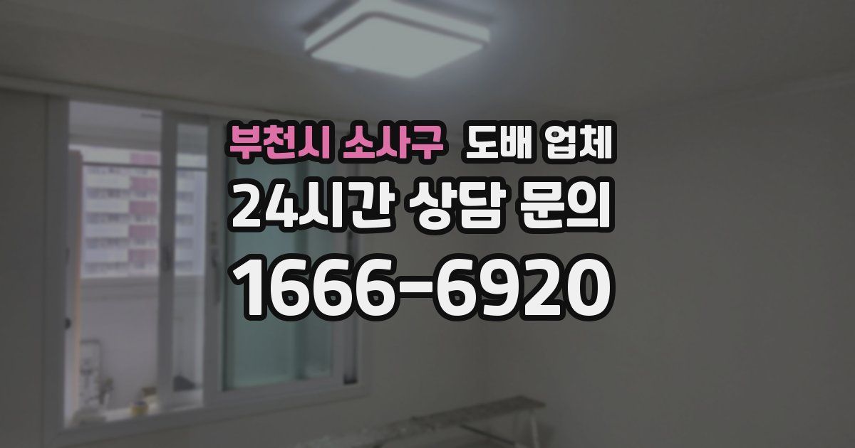 부천시 소사구 도배 업체