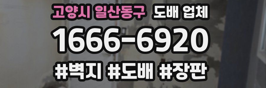 고양시 일산동구 도배 업체