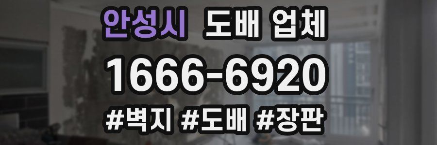 안성시 도배 업체