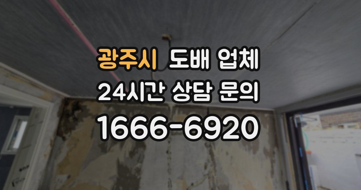 광주시 도배 업체