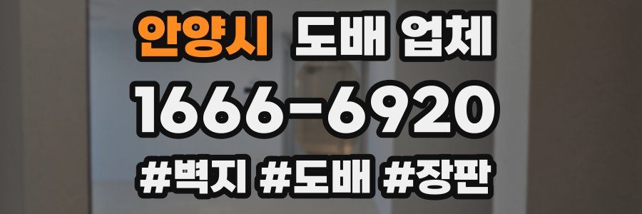 안양시 도배 업체