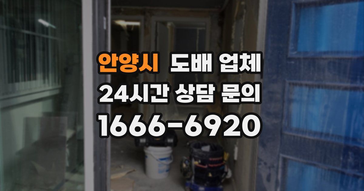 안양시 도배 업체