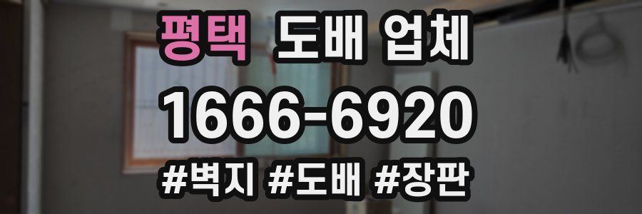평택 도배 업체