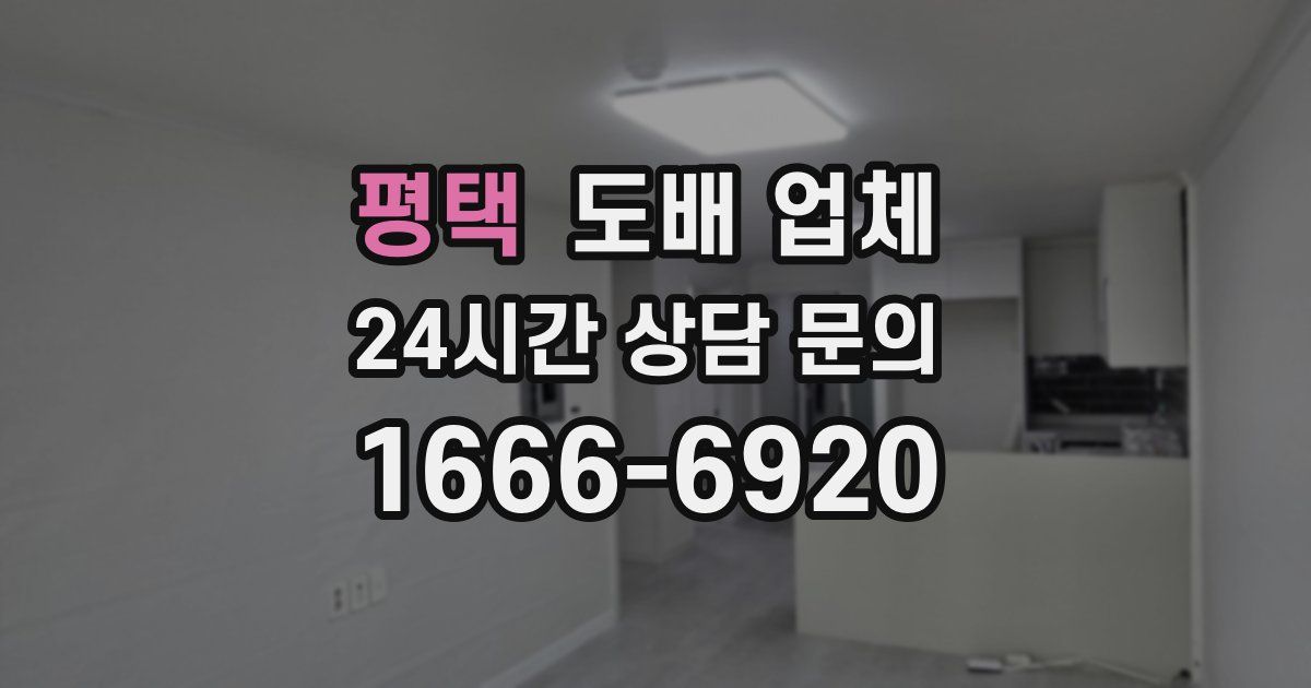 평택 도배 업체