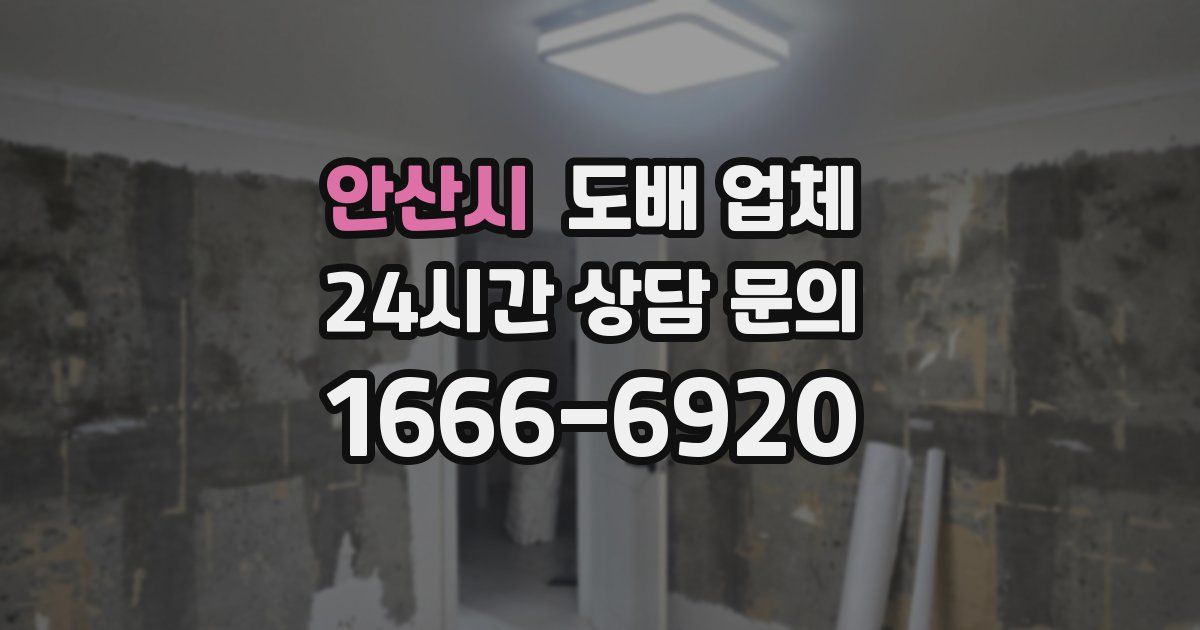 안산시 도배 업체