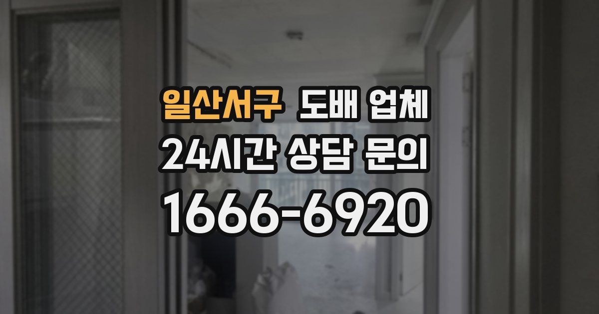일산서구 도배 업체