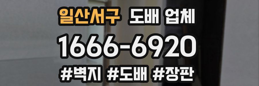 일산서구 도배 업체