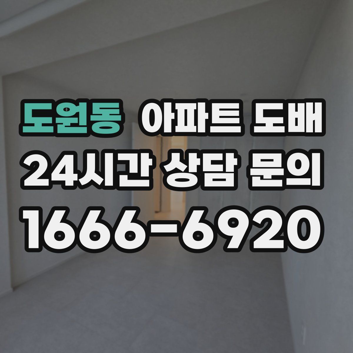 도원동 아파트 도배