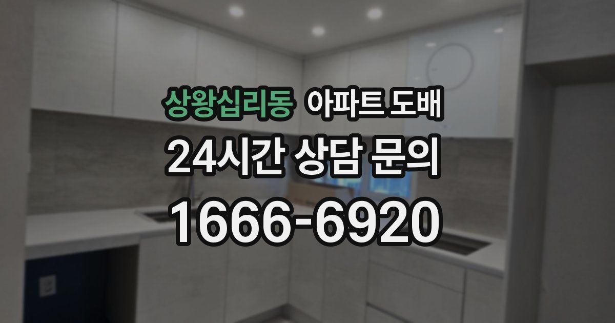 상왕십리동 아파트 도배