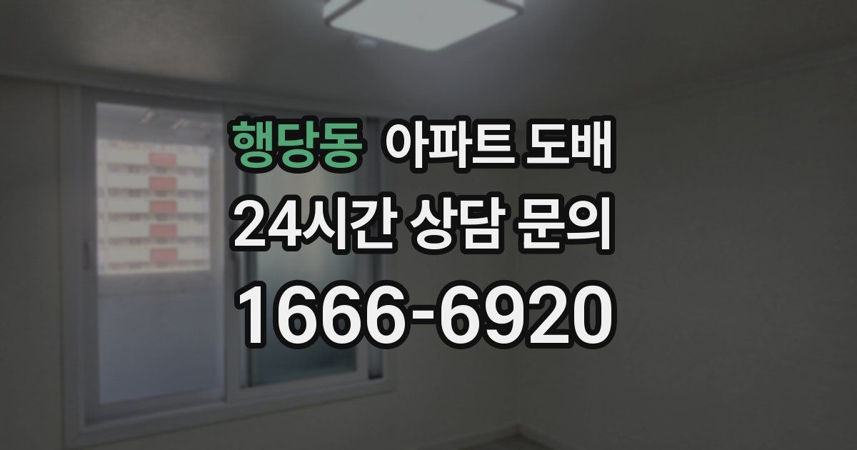 행당동 아파트 도배