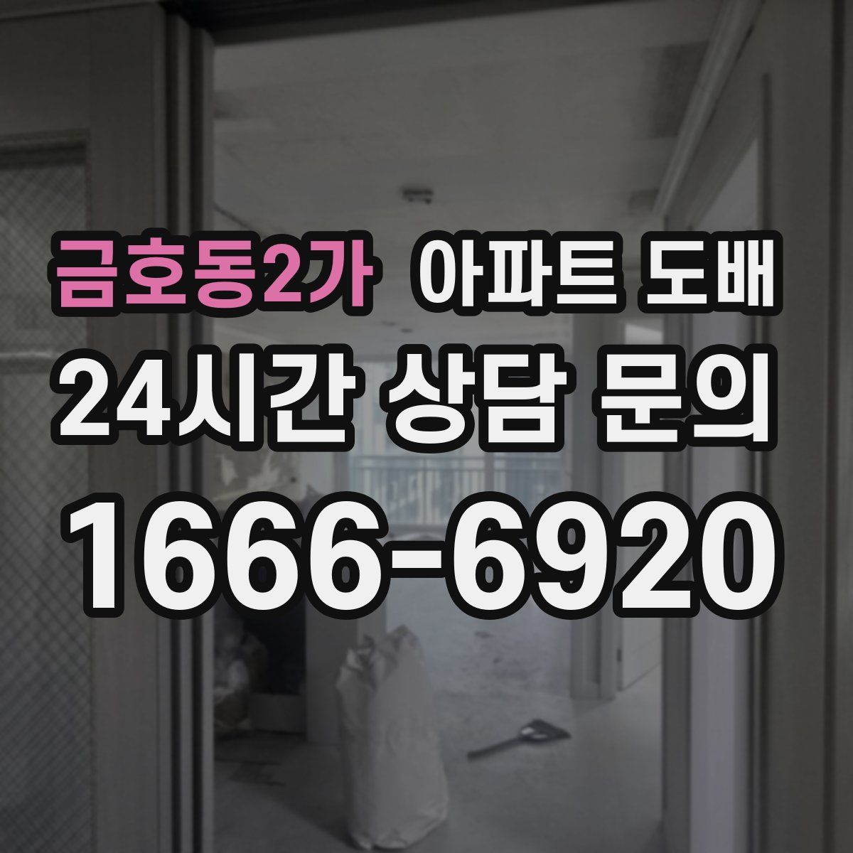 금호동2가 아파트 도배