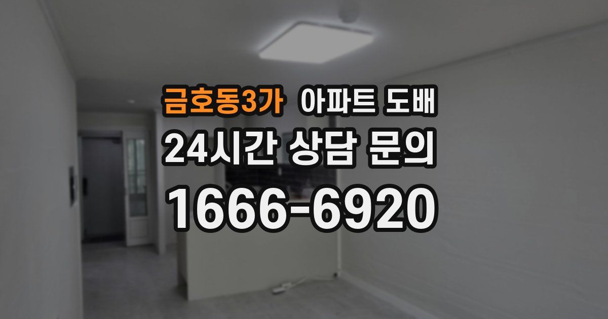 금호동3가 아파트 도배