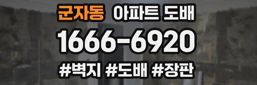 군자동 아파트 도배