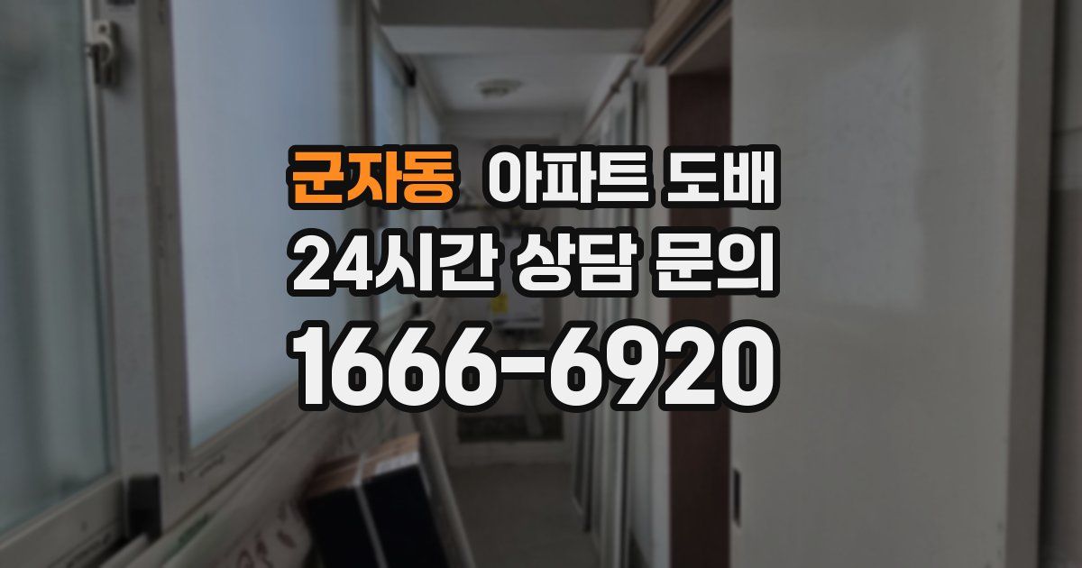 군자동 아파트 도배