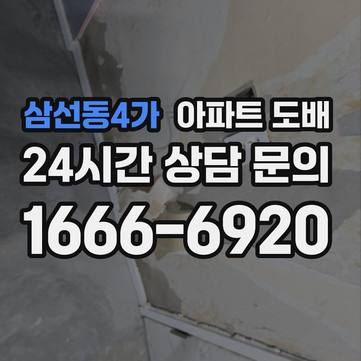 삼선동4가 아파트 도배