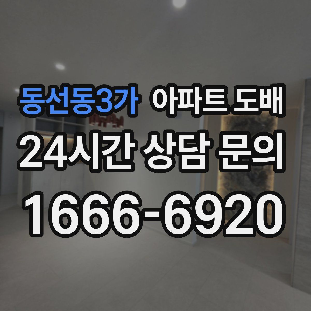 동선동3가 아파트 도배