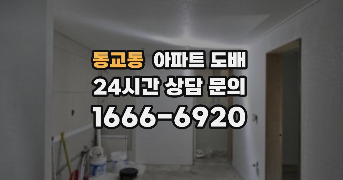 동교동 아파트 도배