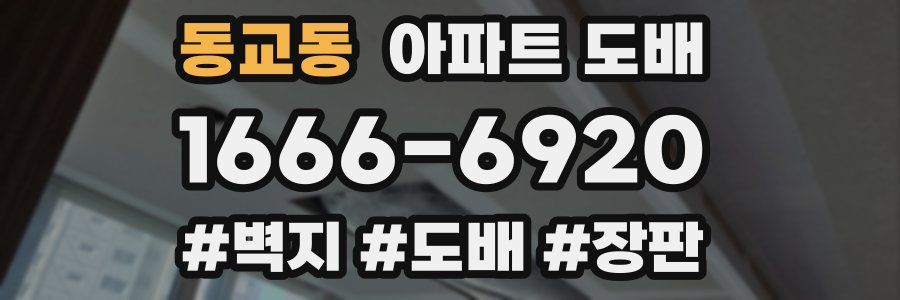 동교동 아파트 도배
