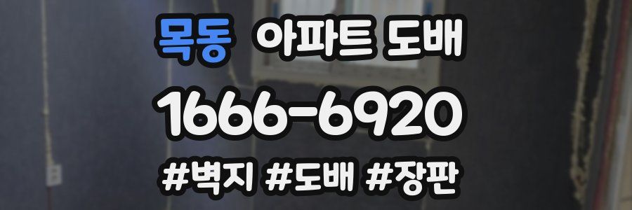 목동 아파트 도배
