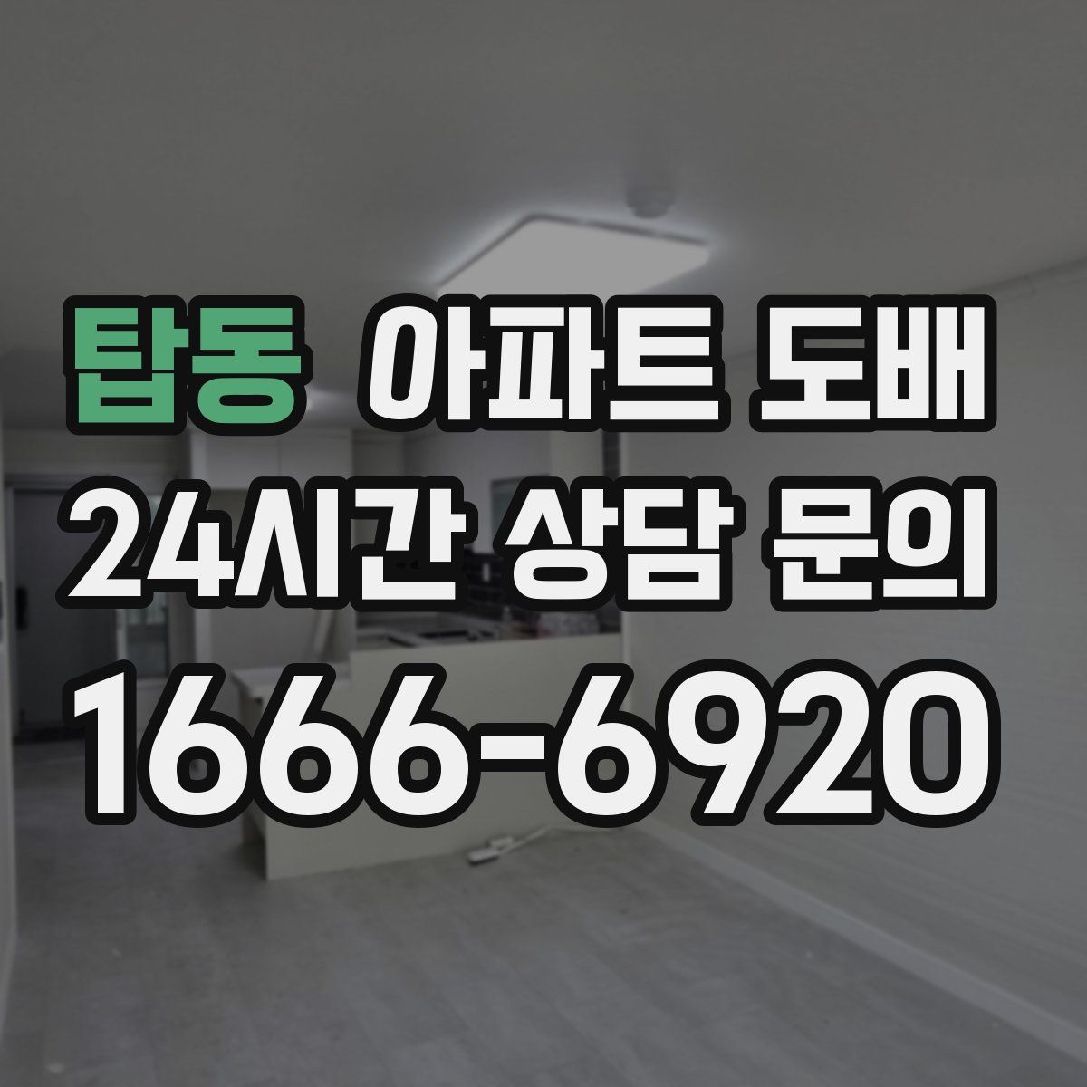 탑동 아파트 도배