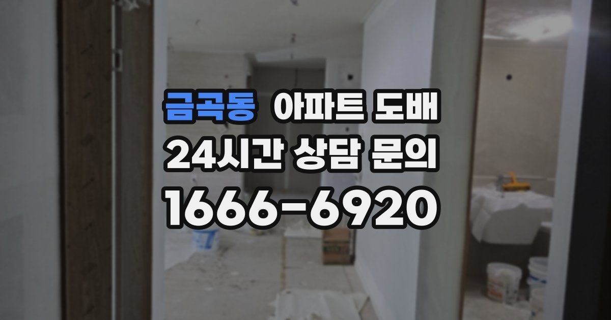 금곡동 아파트 도배