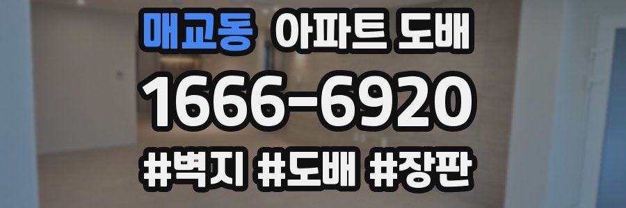 매교동 아파트 도배
