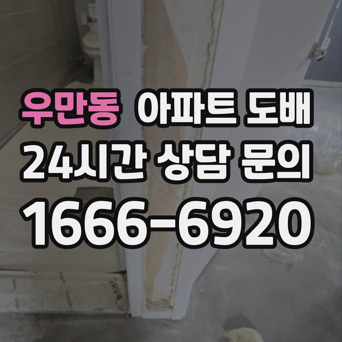 우만동 아파트 도배