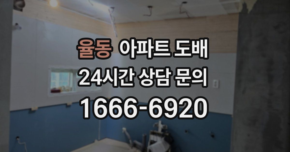 율동 아파트 도배